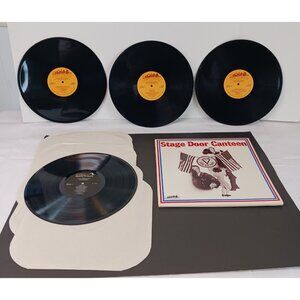 Stage Door Canteen Vinyl 4 Record Set WWII Big Band Jazz HL 1051/4 VTG 1987 VG+